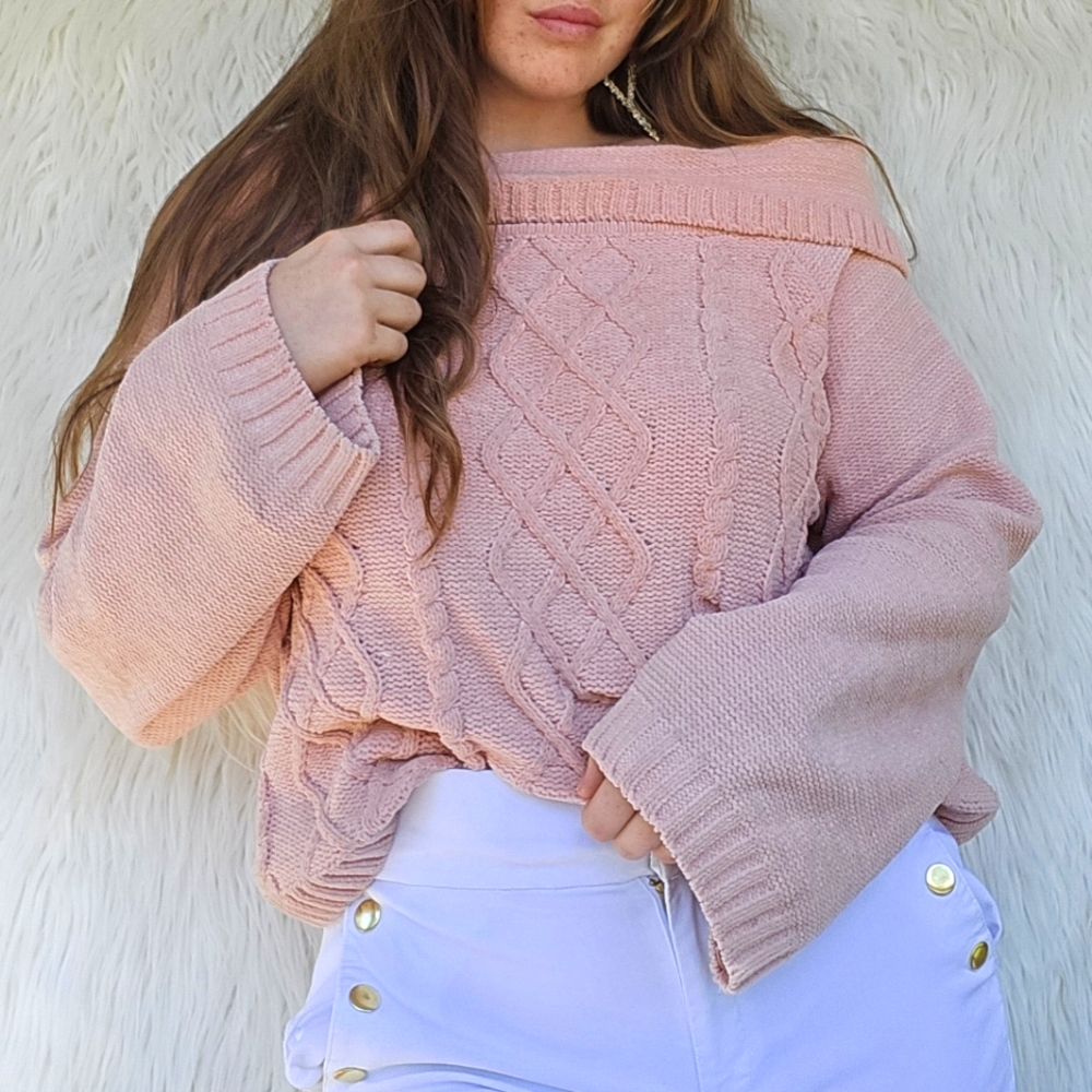 My Michelle Baby Pink Sweater
